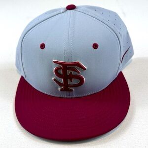 Nike Florida State Seminoles True Dri Fit Fitted Hat Cap Mens 7 5/8 NCAA Gray